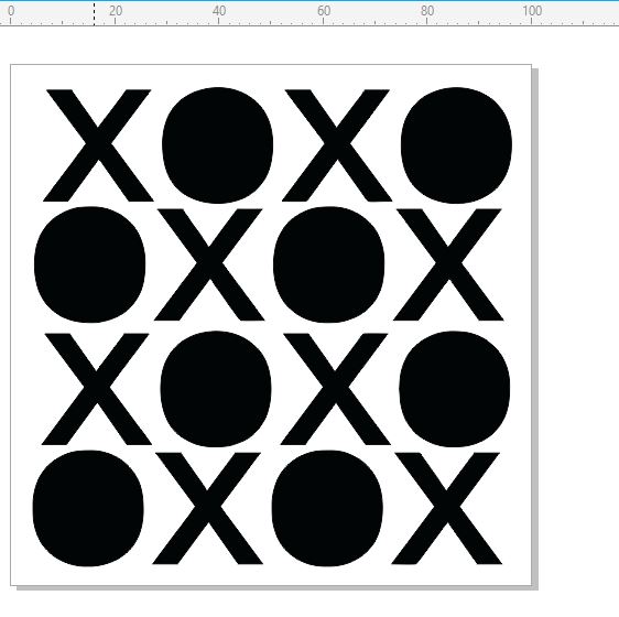 Mini Stencils noughts and crosses  100 x 100mm min buy 5 priced